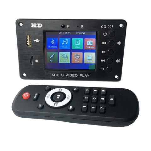 Receptor de Audio estéreo con Bluetooth 5,0, reproductor de vídeo HD placa decodificadora de MP3, decodificación FLAC WAV APE, Radio FM para tarjeta amplificadora de coche ► Foto 1/6