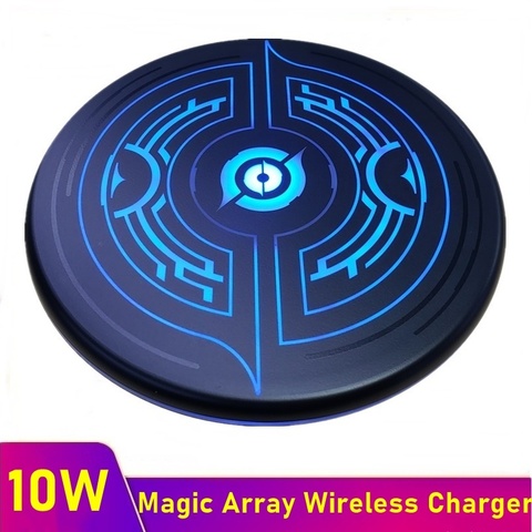 Tongdaytech-cargador inalámbrico para móvil, almohadilla de carga rápida Qi de 10W para iPhone XS XR 11 Pro Max, Samsung S20 S10 S9 S8 ► Foto 1/6