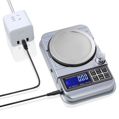 Báscula Digital de peso de advertencia de número fijo, balanza electrónica de joyería con USB, LCD, alarma de cocina, 0,01g/0,1g ► Foto 1/6