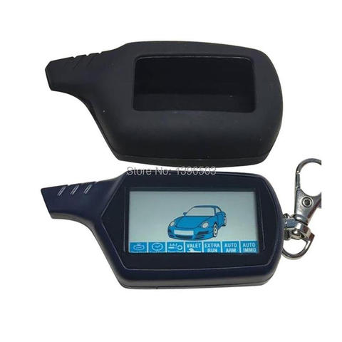 Llavero para mando a distancia B9 LCD, funda de silicona para sistema de alarma para coche ruso bidireccional Starline B9 llavero KGB FX-7 FX7, venta al por mayor ► Foto 1/5