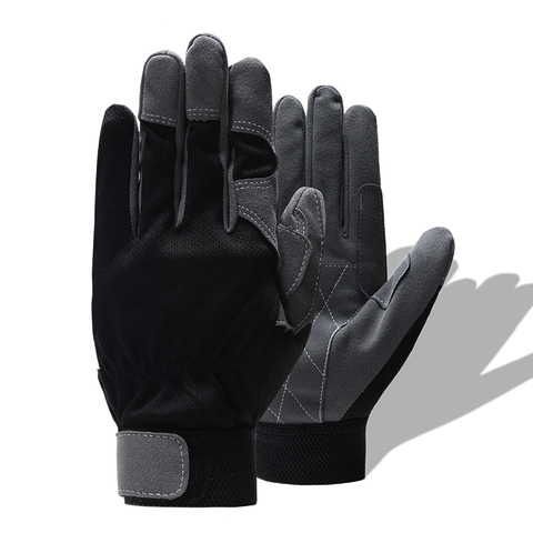 QIANGLEAF-guantes de seguridad para el trabajo, guante de trabajo de protección, color negro y gris, venta al por mayor, envío rápido, 6490 ► Foto 1/5