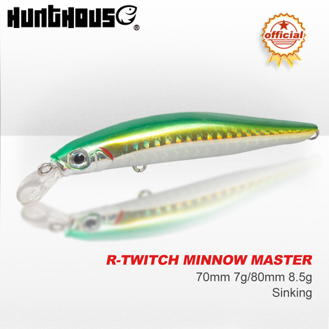 Hunthouse tienda oficial artista Jerkbait minnow 7cm 8cm pececillo duro señuelo Wobblers Señuelos de Pesca hundidos ► Foto 1/6