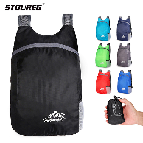 Mochila de viaje 20L impermeable, mochila plegable para hombres y mujeres, mochila ligera para senderismo, Camping y correr ► Foto 1/6