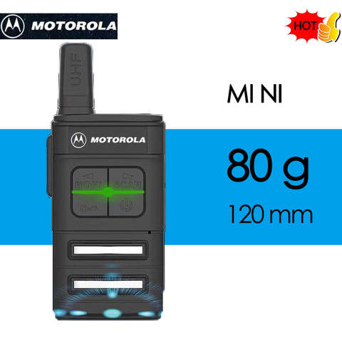 MOTOROLA-walkie-talkie de mano con auriculares, Mini transceptor portátil para turismo al aire libre, para Hotel y construcción ► Foto 1/6