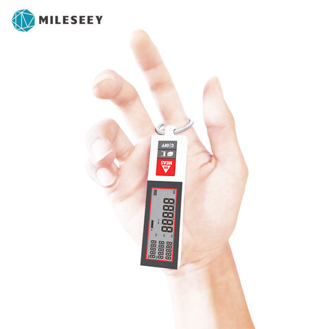 Mileseey-telémetro láser Portátil con Bluetooth, MINI medidor de Medición de distancia con carga USB, medidor de distancia láser con anillo ► Foto 1/6