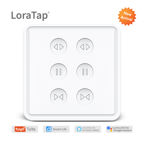 Interruptor WiFi de doble cortina para persiana enrollable, controlador de persianas motorizadas para Smart Life, Tuya, Alexa y Google Home ► Foto 1/6