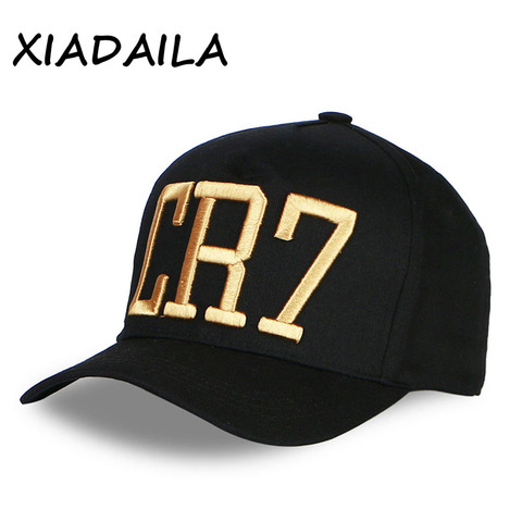 Gorra de béisbol de algodón con bordado 3D para hombre y mujer, gorro de béisbol con bordado 3D, snapback, informal, Ronaldo CR7 ► Foto 1/6