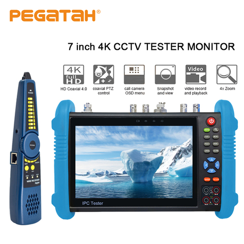 7 pulgadas 4K ip CCTV Tester IPC monitor táctil hdmi monitor portátil de vídeo HDMI de 4K probador de vigilancia cámara IP DE SEGURIDAD DE ► Foto 1/6