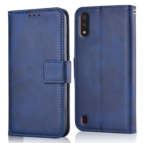 Funda de libro con tapa para Samsung Galaxy A01 A 01, carcasa tipo billetera para Samsung Galaxy A01 ► Foto 1/6