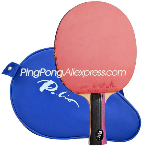 PALIO-raqueta de tenis de mesa con bolsa de esponja de goma CJ8000, 3 estrellas, Original, pala de Ping Pong de carbono ► Foto 1/6