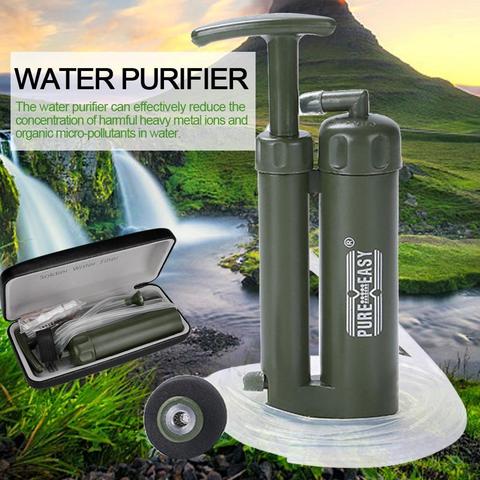 Purificador de agua para exteriores con caja de venta al por menor, para acampar, senderismo, supervivencia, portátil, filtro de agua ► Foto 1/6