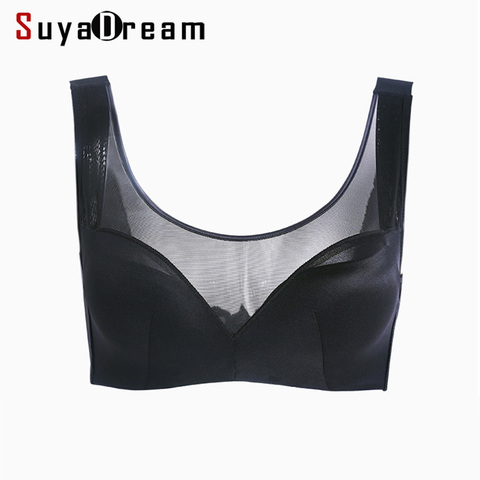 SuyaDream-sujetadores básicos para mujer, 100% de forro de seda, sin aros, 3/4 tazas, Sexy, novedad de 2022 ► Foto 1/6