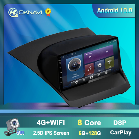Radio Multimedia con GPS para coche, Radio con navegador, estéreo, Android 2009, 9 pulgadas, DSP, para Ford Fiesta Mk7, 2010, 2011, 2017, 9,0 ► Foto 1/6