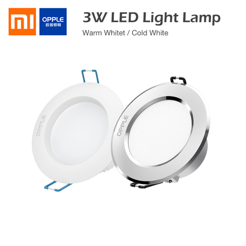 Xiaomi OPPLE-bombilla LED empotrada redonda, 3W, 120 grados, blanco cálido/frío, iluminación interior para dormitorio y cocina ► Foto 1/6