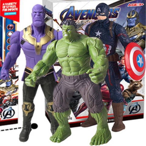 Figuras de acción de Marvel Ultimate, SpiderMan, Hulk, Capitán América, Iron Man, juguete de modelos coleccionables de PVC para niños, juguetes para niños ► Foto 1/6