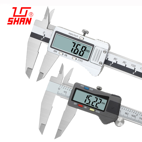 Calibrador digital de alta precisión, de acero inoxidable, de 0 a 150 200mm, calibrador vernier digital electrónico, herramienta de medición ► Foto 1/5