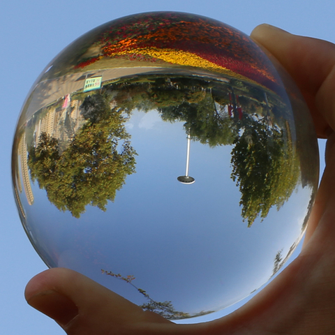 Bola de cristal transparente para lente K9, 40, 60, 70, 80mm, para fotografía, globo de adivinación de cristal grande, esfera mágica grande con bolsa de Base de soporte ► Foto 1/6