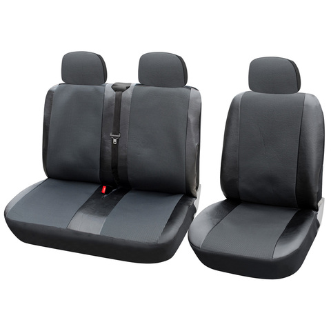 1 + 2 fundas de asiento de coche para transportador/furgoneta, ajuste Universal con cuero Artificial, accesorios de Interior de camión ► Foto 1/6