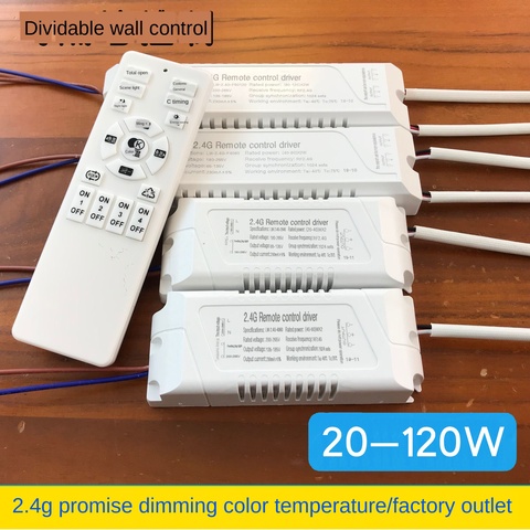 Sin electrodos de Control remoto de techo de encendido para lámpara de 2,4G Control remoto de 20-120W techo de encendido para lámpara de ► Foto 1/5