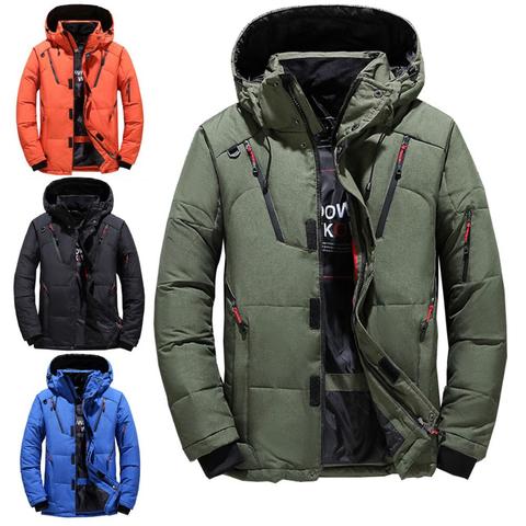 Chaqueta de esquí impermeable para hombre, forro polar, chaqueta tapado térmico para nieve, para exteriores, montaña, esquí, Snowboard, de talla grande ► Foto 1/6