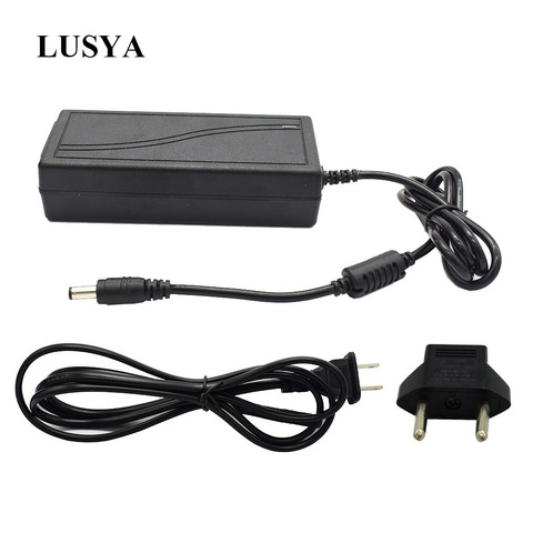 Lusya-adaptador de corriente para amplificador de 12V, AC100-240V a Fuente de alimentación CC DC12V 5A para TPA3116 TPA3118 TDA7498E Amp con enchufe europeo C5-014 ► Foto 1/6