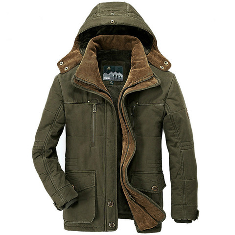 Parkas gruesas de algodón para Hombre, chaqueta cálida de talla grande 5XL 6XL 7XL, informal, varias Parkas con bolsillo, Invierno ► Foto 1/6