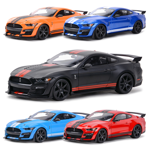 Coche deportivo Maisto 1:18 2022 Mustang Shelby GT500 Ford, vehículo estático fundido a presión, modelo de coche de juguete coleccionable ► Foto 1/6