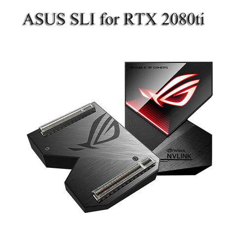 Conector de puente nVidia para tarjeta de vídeo de 6CM, actualización de tarjeta de vídeo SLI bidireccional, ASUS SLI para RTX NVIDIA 2080 2080TI Dual nvlink ► Foto 1/5