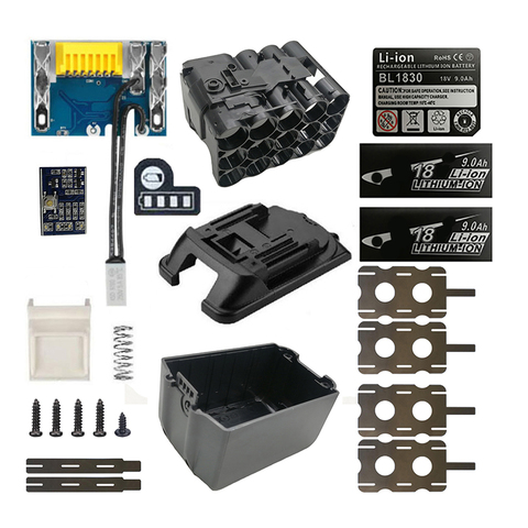 BL1890 Li-Ion batería PCB de circuito de protección de Shell Box BL1860 para MAKITA 18V 3.0Ah 9.0Ah etiqueta engomada de casa ► Foto 1/2