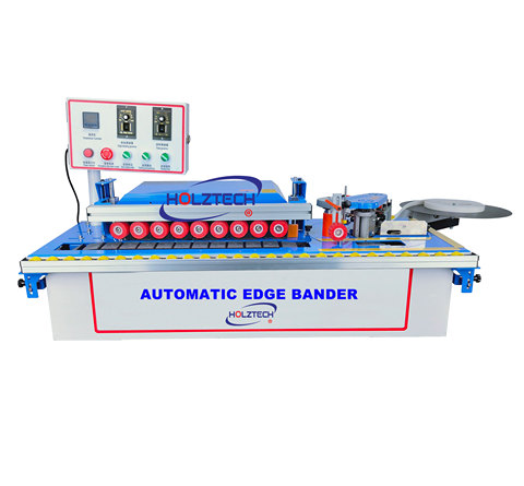Máquina de bandas de bordes de alimentación directo automático, dobladora de bordes compacta, edgebinder, pulido de recorte automático ► Foto 1/6