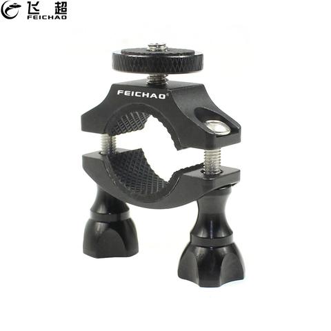 Abrazadera para manillar de bicicleta y motocicleta, soporte de montaje para cámara de bicicleta, adaptador de trípode de 1/4 pulgadas para GoPro Hero 9 8 7 6 5 Insta360 ONE X ► Foto 1/1