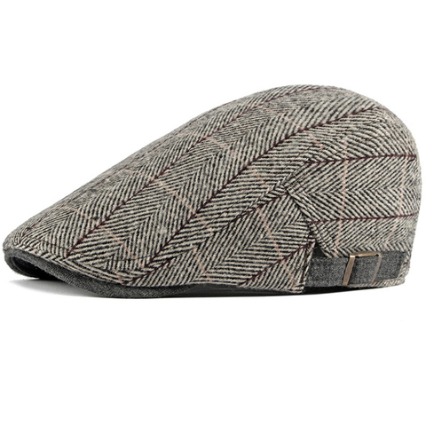 Sombreros de boina para hombre y mujer, gorros negros con diseño de espiga, para Newsboy, Baker Boy, sombrero plano de Tweed, sombrero para invierno y otoño, Boinas, 2022 ► Foto 1/6