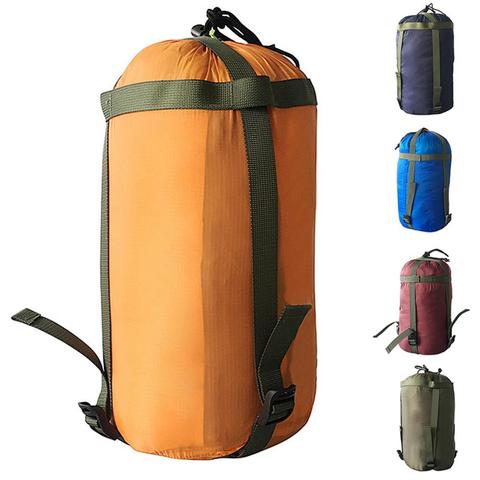 Saco de compresión impermeable de alta calidad, saco de dormir para acampar al aire libre, bolsa de almacenamiento de nailon para acampar, viajar, senderismo, 6 colores ► Foto 1/1