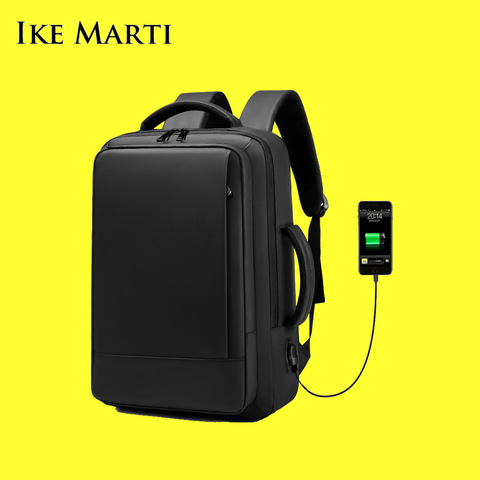 IKE MARTI-Bolso de negocios para ordenador portátil de Mochilas nuevas para hombre, Mochila de viaje antirrobo escolar A prueba de agua con carga Usb ► Foto 1/6