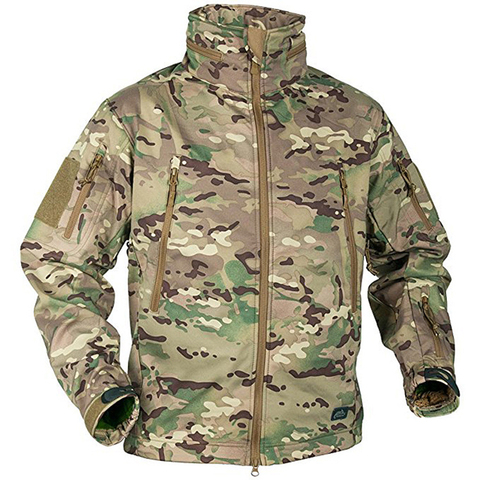 Chaqueta táctica militar para hombre, abrigo de lana de camuflaje a prueba de viento para exteriores, impermeable, senderismo, Camping, caza, Invierno ► Foto 1/6