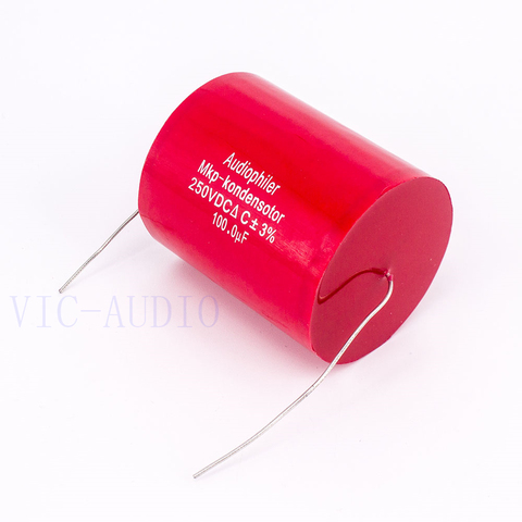 Audiophiler Mkp condensador 100uf 250V DC 3% HIFI fiebre condensador sin electrodos condensador de Audio acoplamiento frecuencia dividiendo 100uf ► Foto 1/6