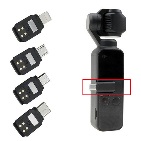 Conector de teléfono para DJI Pocket 2/Osmo TYPE-C Pocket, Micro USB para Lightning iOS, adaptador de datos, cardán de mano, accesorios de cámara ► Foto 1/6