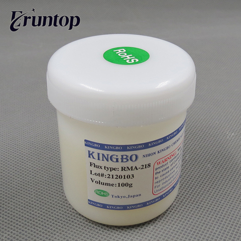 Kingbo-fundente de soldadura bga, 1 Uds., RMA-218, RMA-223-UV, soldadura de pasta, 100g, para Reballing SMT ► Foto 1/6