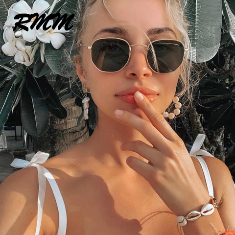 RMM-gafas de sol clásicas de Metal para mujer, anteojos de sol femeninos de diseño de marca de lujo, para conducir, de polígono Irregular ► Foto 1/6