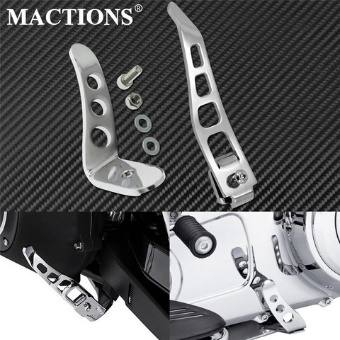 Motocicleta soporte Kit de extensión de Chrome patillas Pedal de pie para Harley Touring camino Electra Glide FLHR 91-20 Dyna calle Bob FXDB ► Foto 1/6