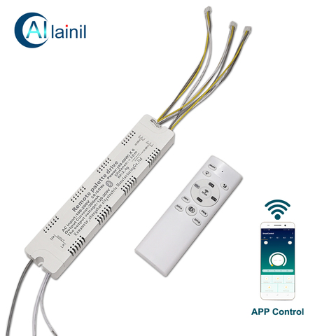 Transformador LED de cable de salida de 3 grupos (40-60W), Unidad de paleta remota X6, control por aplicación, regulable y controlador de candelabro cambiable de color ► Foto 1/6