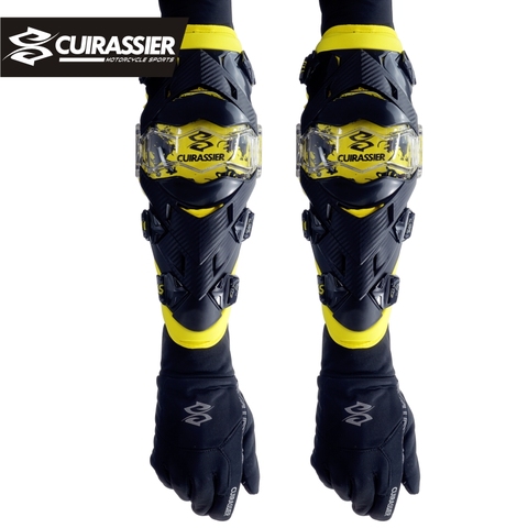 Protector de codo de motocicleta Cuirassier rodilleras protectores de rodilla Motocross cuesta abajo moto de tierra MX protección todoterreno de carreras coderas almohadillas ► Foto 1/6