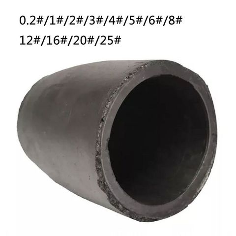 Crisoles de grafito de arcilla de fundición, 1-5kg, vaso para horno negro, antorcha de fundición, refinación de oro, plata, cobre, latón, aluminio ► Foto 1/6