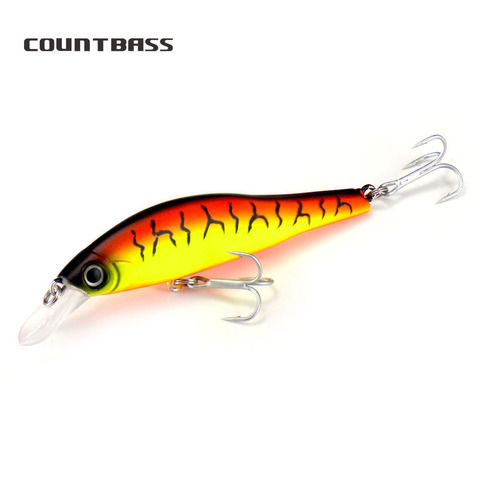 1pc Countbass pececillos cebos duros 75mm 11,6g, Señuelos de Pesca Wobber hundimiento con revestimiento PS gancho triple ► Foto 1/6