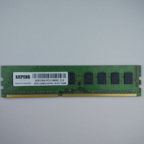 Para HP ProLiant ML310e Gen8 ML110 G7 ML10 DL120 G7 8 servidor 8GB DDR3 1333MHz ECC RAM 4GB 2Rx8 PC3-10600E Unbuffered ECC memoria ► Foto 1/3
