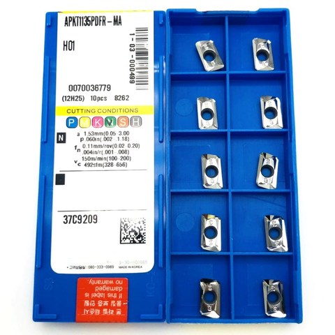 Herramienta de torneado interno APKT1135PDFR-MA H01, para torno de aluminio APMT1135, herramienta de Corte de aluminio R0.8, máquina CNC, APMT 1135 ► Foto 1/6