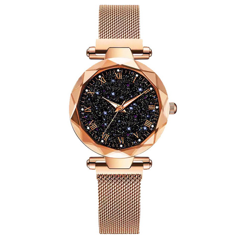 Relojes de lujo con cielo estrellado magnético para mujer, pulsera de cuarzo, reloj de pulsera femenino ► Foto 1/6