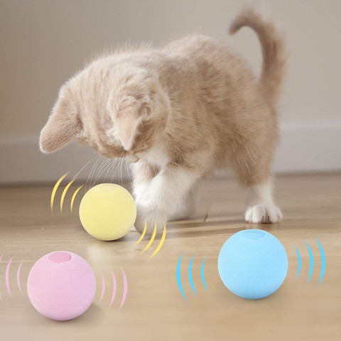 Adiestramiento de gatos pelota chillona juguete Gato elegante juguetes interactivo bola Catnip mascotas suministros para mascotas, productos de juguete para gatos gatito Kitty ► Foto 1/6