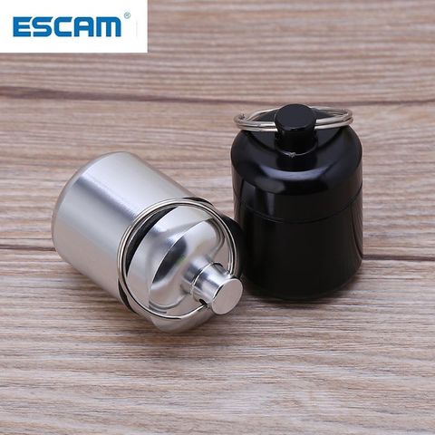 ESCAM-Mini caja portátil de pastillas de aleación de aluminio, estuche para botellas, protección auditiva con cancelación de ruido, tapones para los oídos ► Foto 1/6