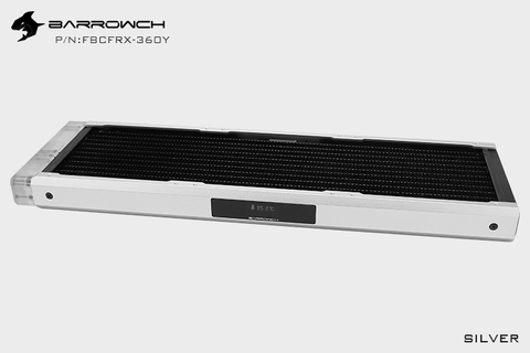 Barrowch-Hilera de radiador Modular de cobre de 360mm, Monitor de temperatura, pantalla OLED para ventilador de 3x120mm, camaleón, FBCFRX-360 de peces ► Foto 1/6